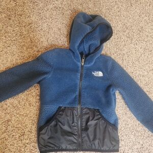 The North Face Kids Blue and Black Jacket